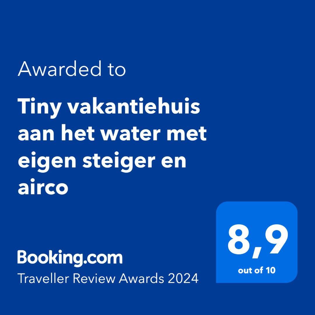 Tiny Vakantiehuis Aan Het Water Met Eigen Steiger En Airco Kampen Eksteriør bilde